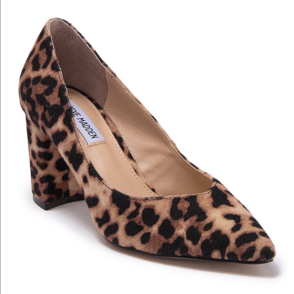 New Steve Madden Savy Pointed Toe Block Heel Pumps - image 1